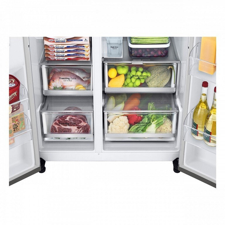 Americká lednice LG GSXV91MBAE
