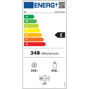 Americká lednice LG GSXV91MBAE