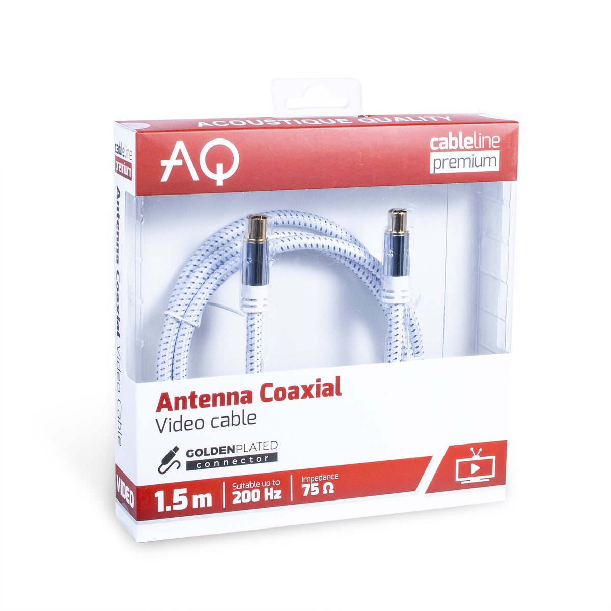 Anténní koaxiální kabel Audioquest 6OKMF050, konektory IEC, 5m
