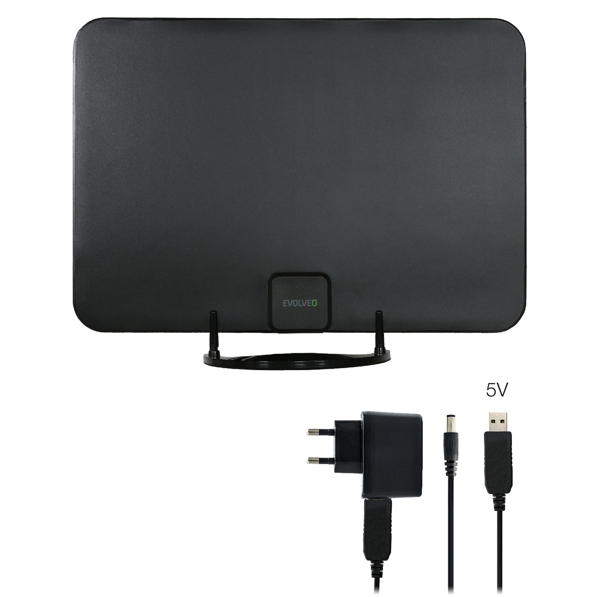 TV anténa Evolveo XANY 2A LTE, 45dBi, aktivní, pokojová