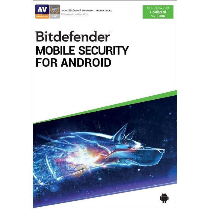 Antivir Bitdefender pro telefony a tablety s Android, roční lic.