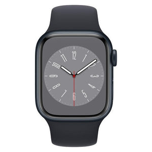 Apple Watch S8, 41mm, černá, sportovní řemínek, černá