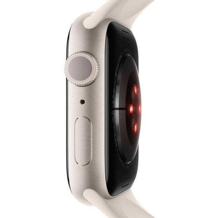 Apple Watch S8, 41mm, starlight, sportovní řemínek, starlight