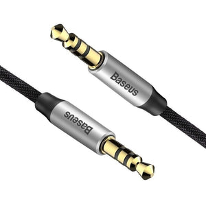Audio kabel Baseus Yiven M30 3.5mm, jack/jack, 1m, černá