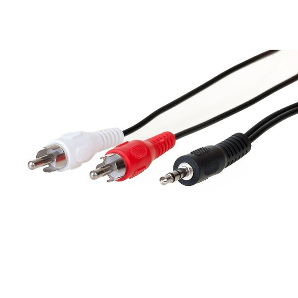 Audio kabel AQ OK030V 3,5mm jack/2x RCA, 3m