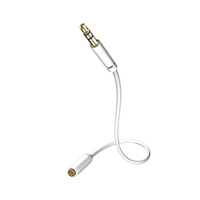 Audio kabel InAkustik STAR 1x3,5mm Jack(m)/1x3,5mm Jack(f), 3m