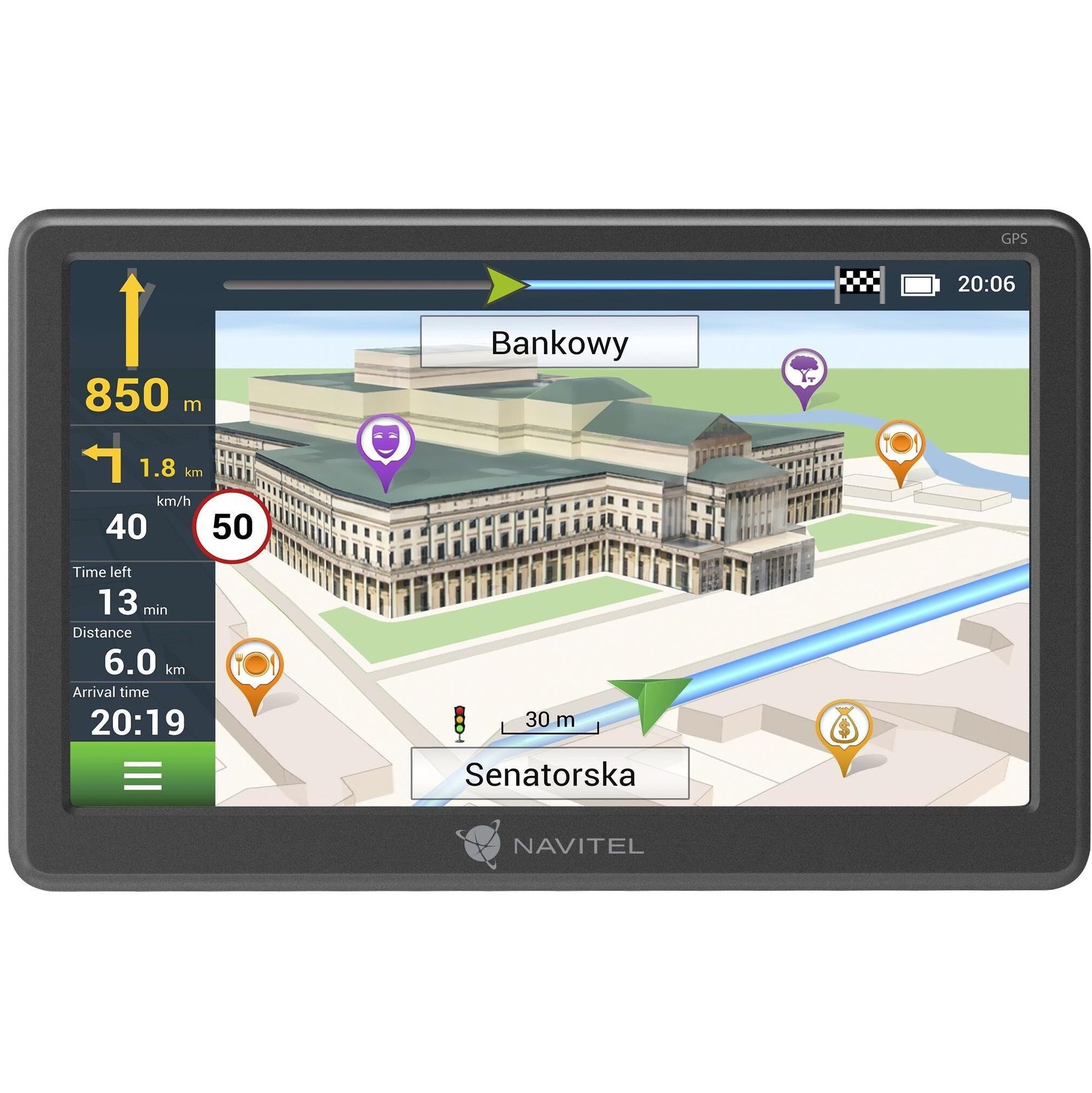 GPS Navigace Navitel E707 7", Truck, speedcam, 47 zemí, LM