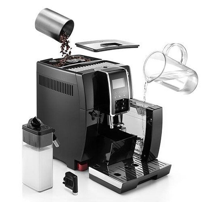 Automatické espresso De&#39;Longhi ECAM 350.55.B Dinamica VADA VZHLED