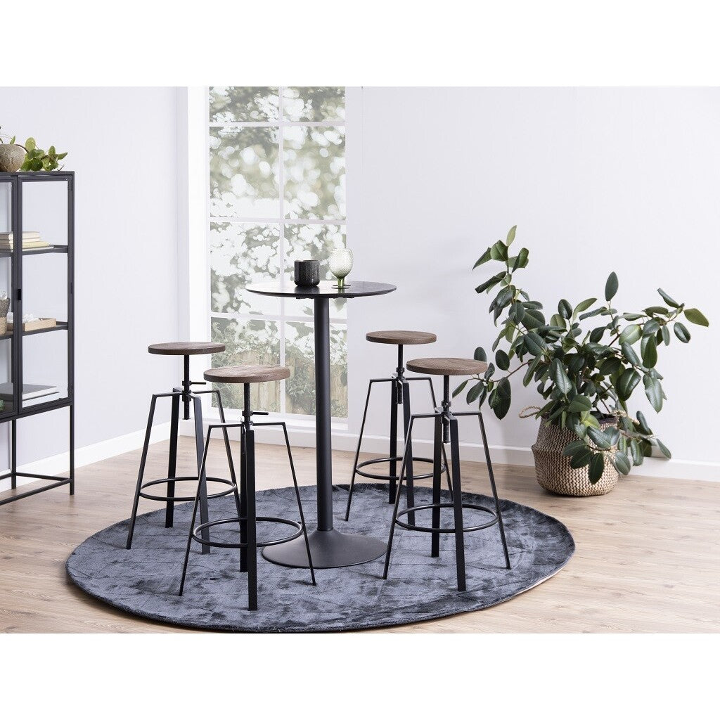 Barový stolek Ireland 60x60 cm (černá)