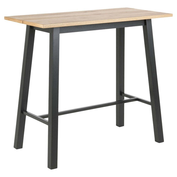 Levně Barový stůl Monti 117x105x58 cm (dub, černá)