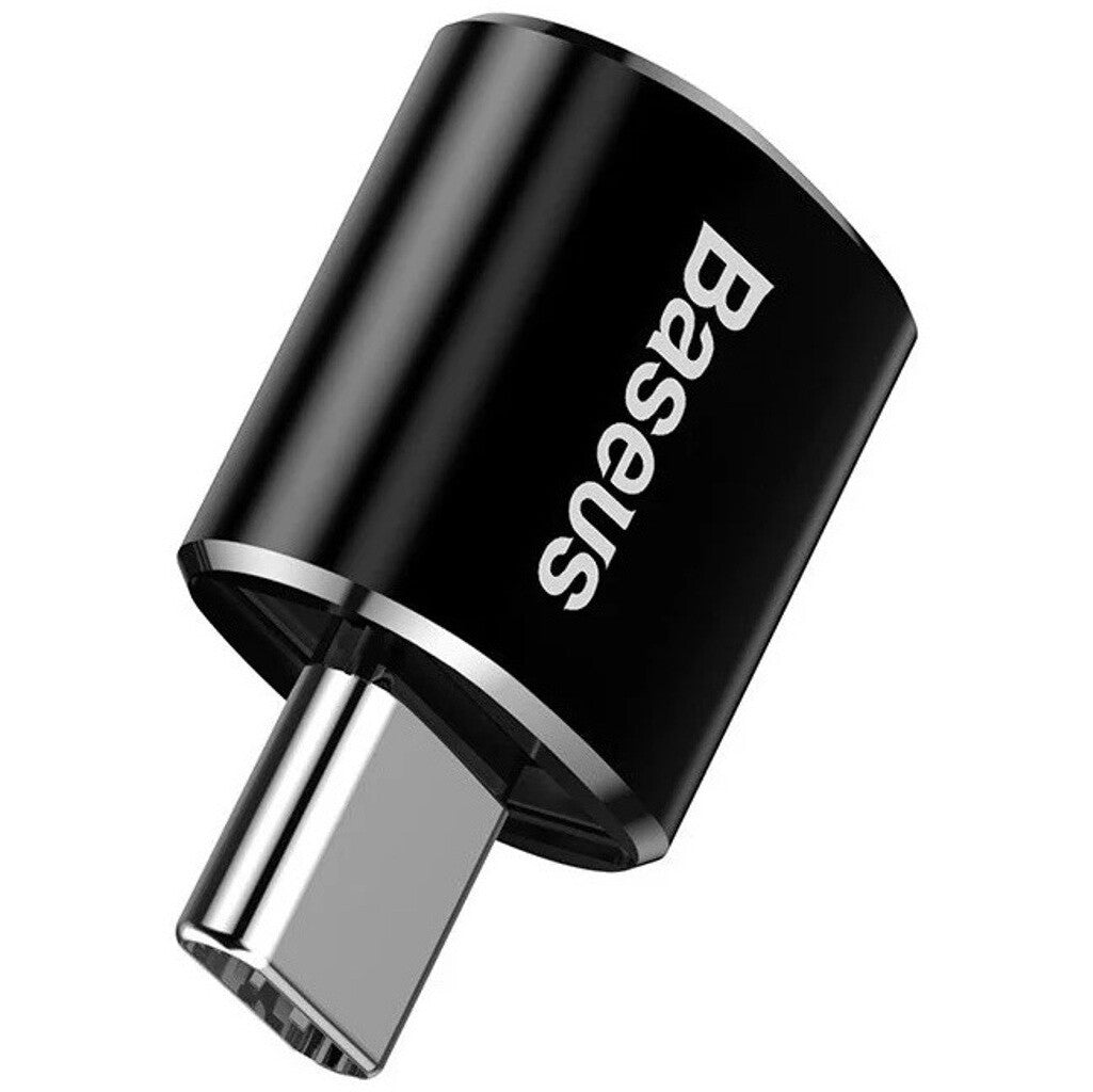 Baseus USB-A samice/USB Type-C samec redukce 2.4A černá