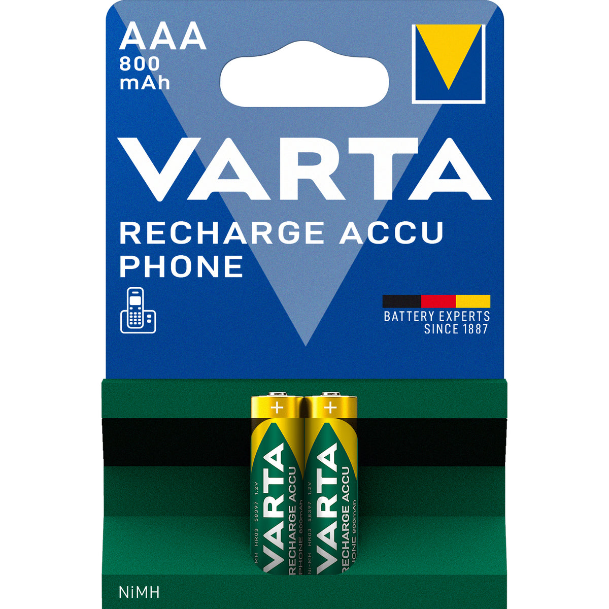 Nabíjecí baterie Varta Phone, AAA, 800 mAh