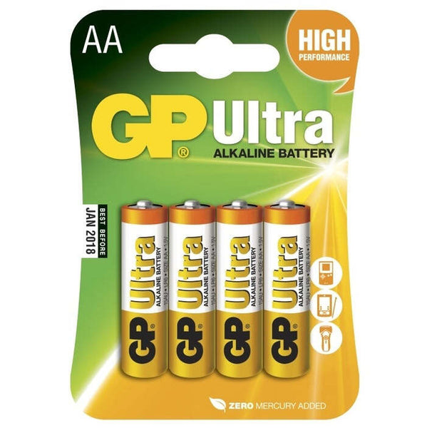 Levně Baterie GP Ultra Alkaline, AA, 4ks