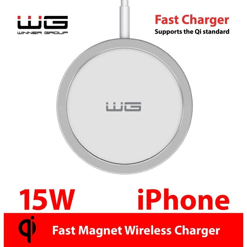 Bezdrátová nabíječka WG 15W, magnetická, pro iPhone 12 series