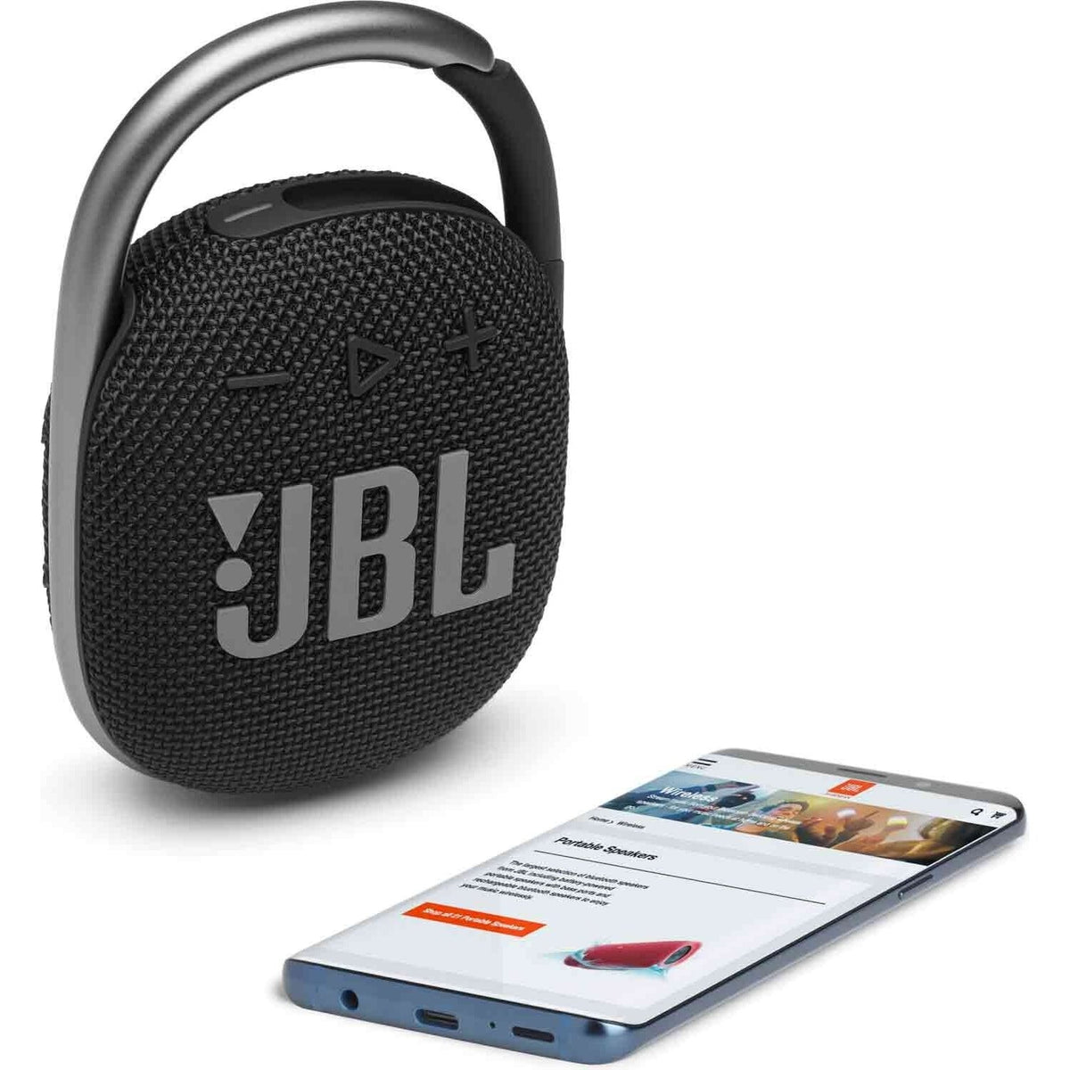 Bluetooth reproduktor JBL Clip 4, černý