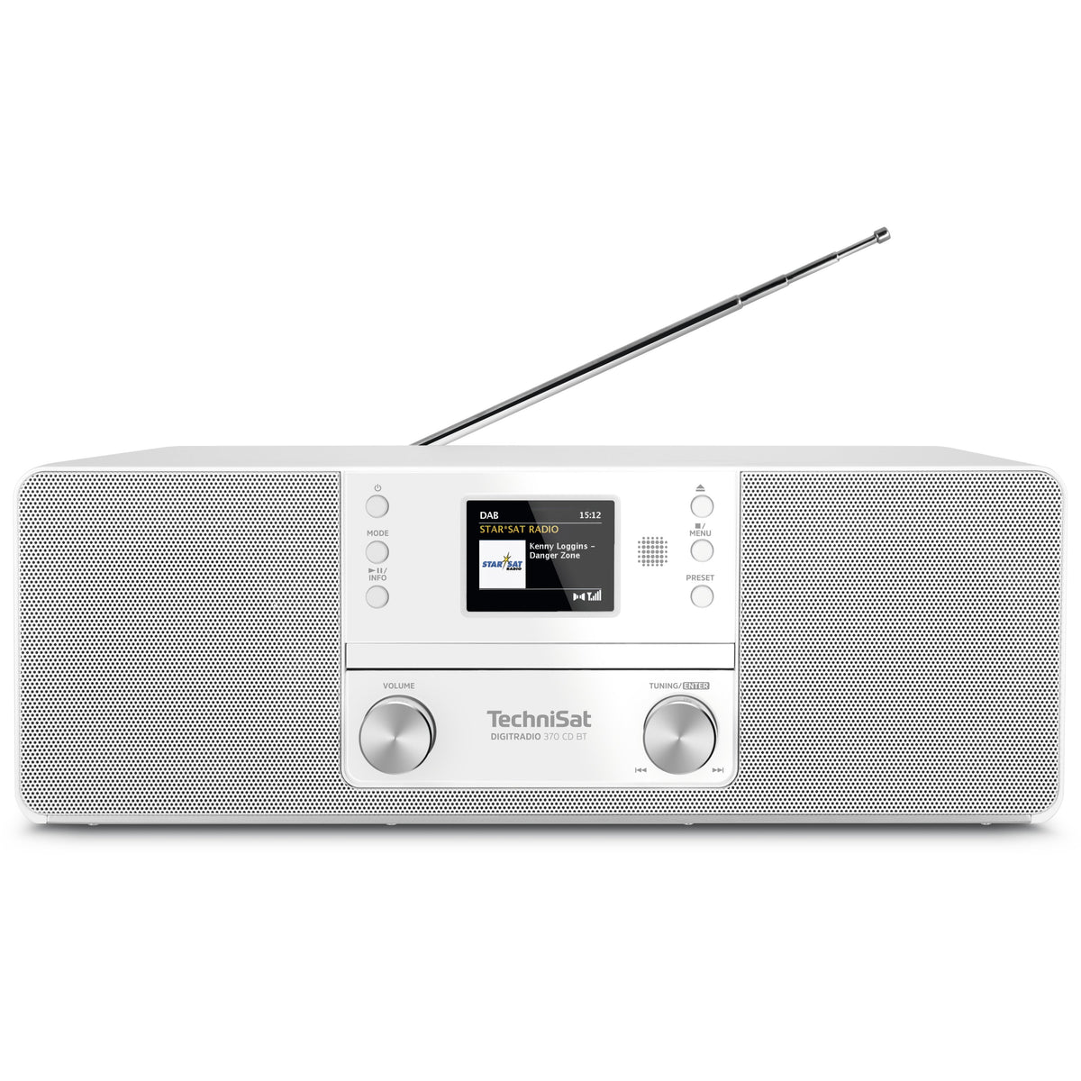 DAB rádio TechniSat DIGITRADIO 370 CD BT, bílé ROZBALENO