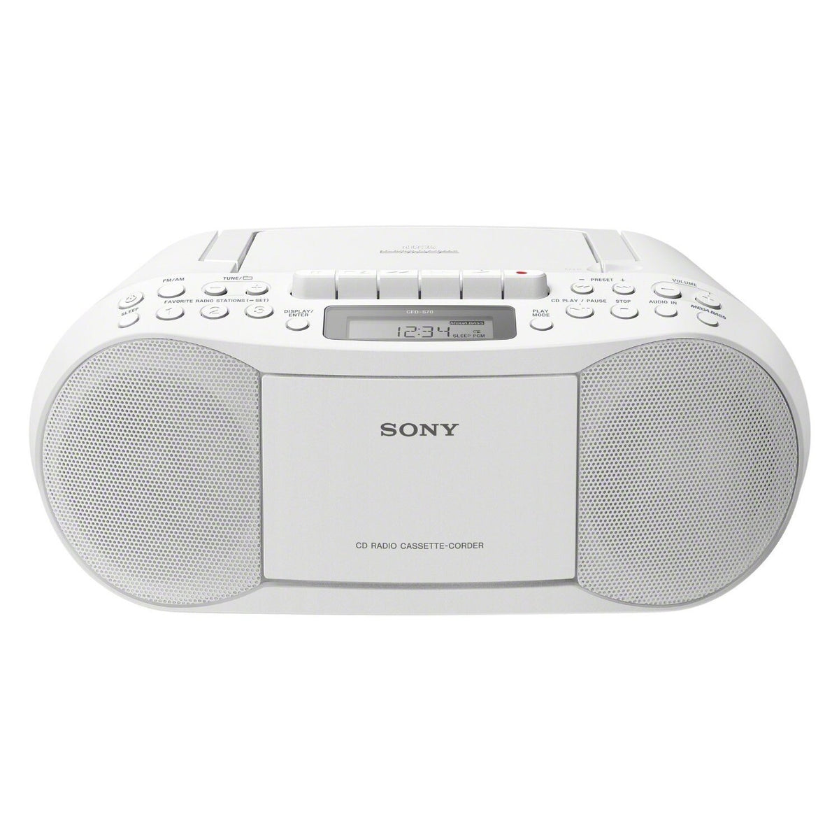Radiomagnetofon Sony CFD-S70, bílý