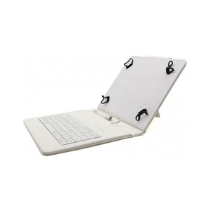 C-TECH PROTECT pouzdro s klávesnicí 8" NUTKC-02, bílé