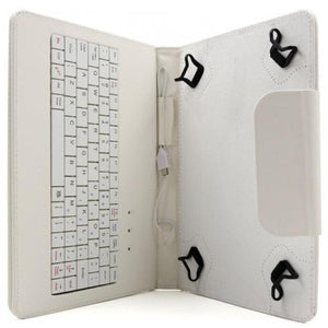 C-TECH PROTECT pouzdro s klávesnicí 8" NUTKC-02, bílé