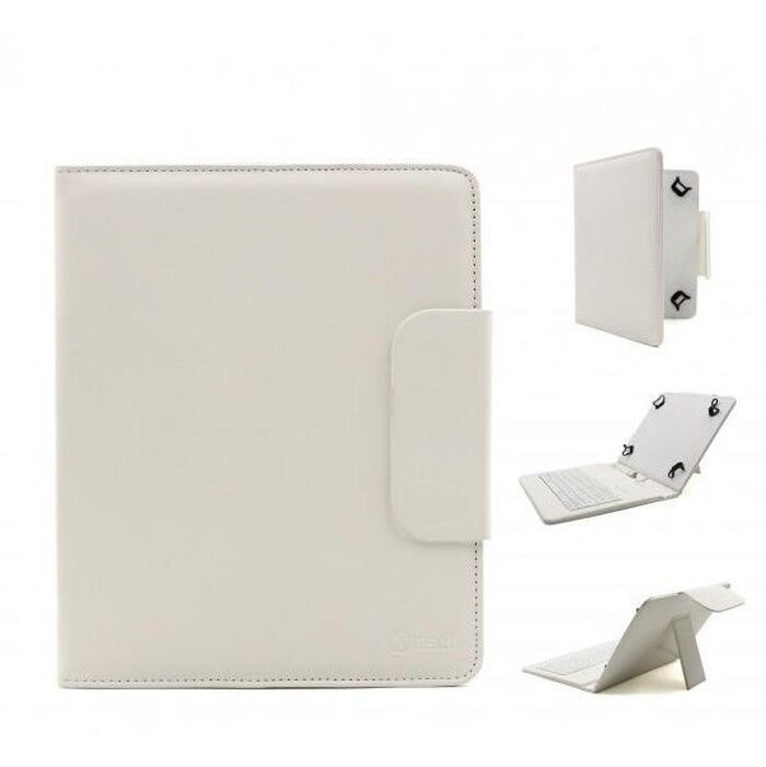 C-TECH PROTECT pouzdro s klávesnicí 8&quot; NUTKC-02, bílé