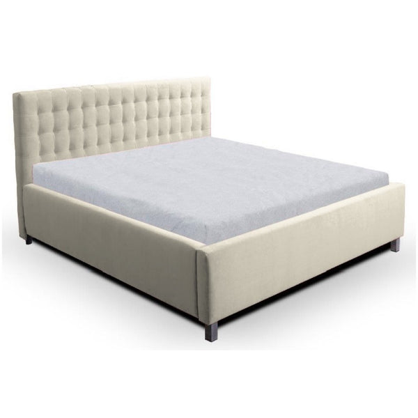 Levně Čalouněná postel Adore 180x200, béžová, bez matrace