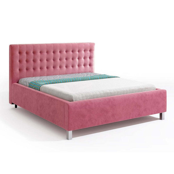 Levně Čalouněná postel Adore 180x200, růžová, bez matrace
