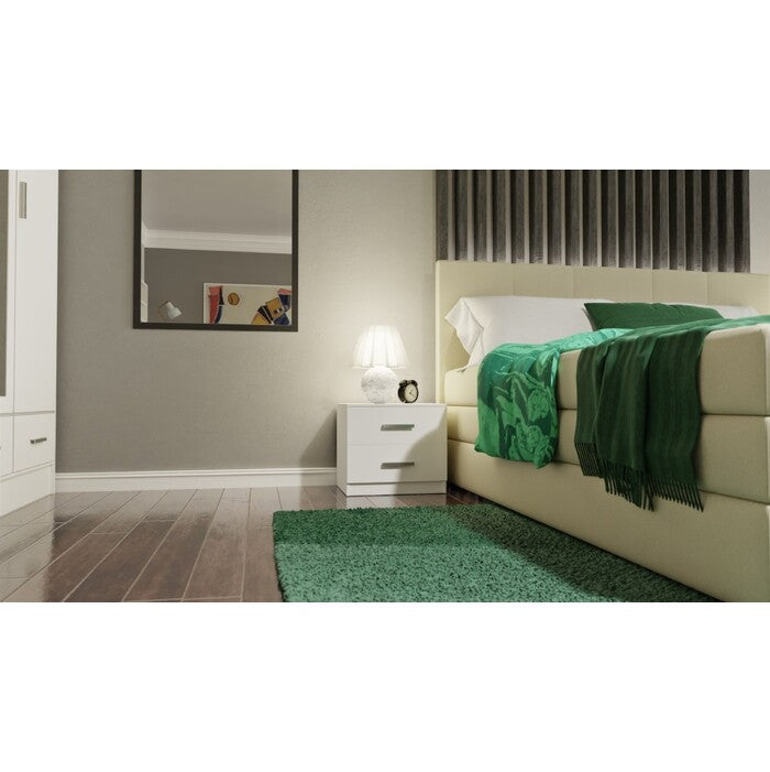 Čalouněná postel Alexa 180x200, vč. matrace a úp, béžová