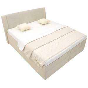 Čalouněná postel Amanda 180x200, béžová, včetně matrace