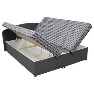 Čalouněná postel Anja 160x200, šedá, včetně matrace