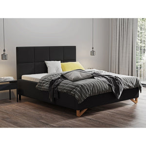 Čalouněná postel Avesta 180x200, černá, včetně matrace