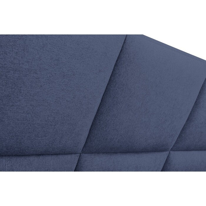 Čalouněná postel Avesta 180x200, modrá, včetně matrace