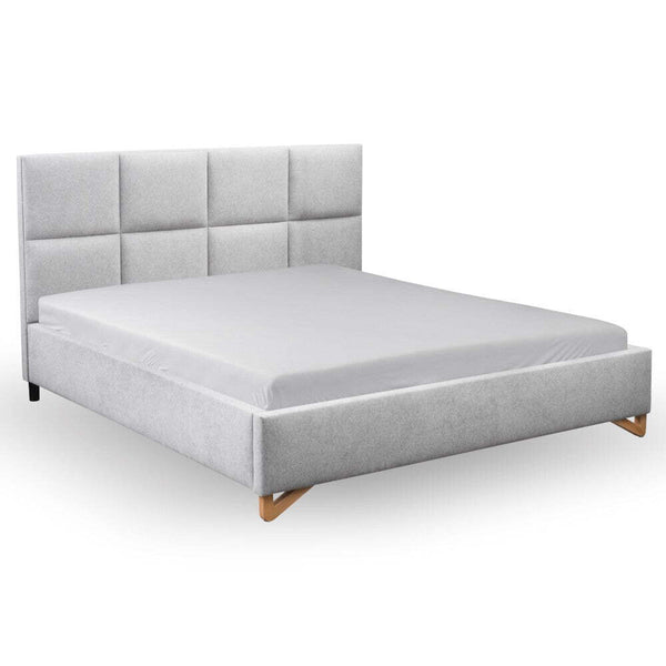 Levně Čalouněná postel Avesta 180x200, šedá, bez matrace
