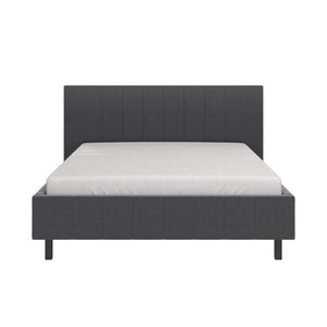 Čalouněná postel Elsa 160x200, šedá, bez matrace