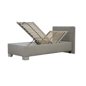 Čalouněná postel Hamilton 140x200, béžová, bez matrace
