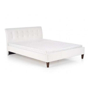 Čalouněná postel Kirsty 160x200, bílá, bez matrace