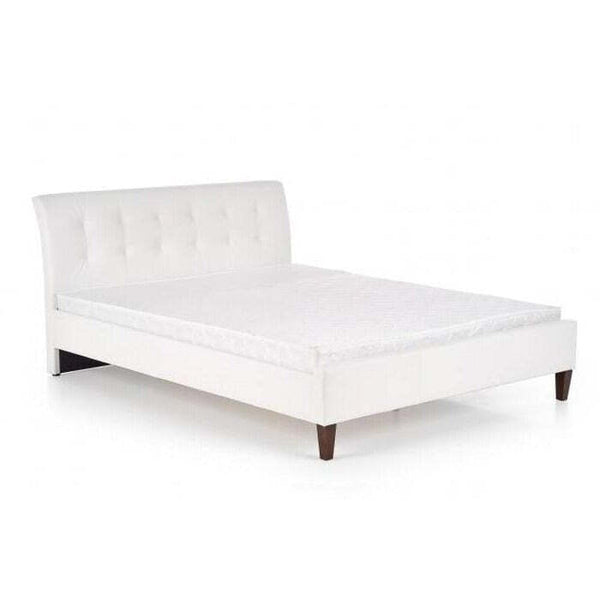 Levně Čalouněná postel Kirsty 160x200, bílá, bez matrace