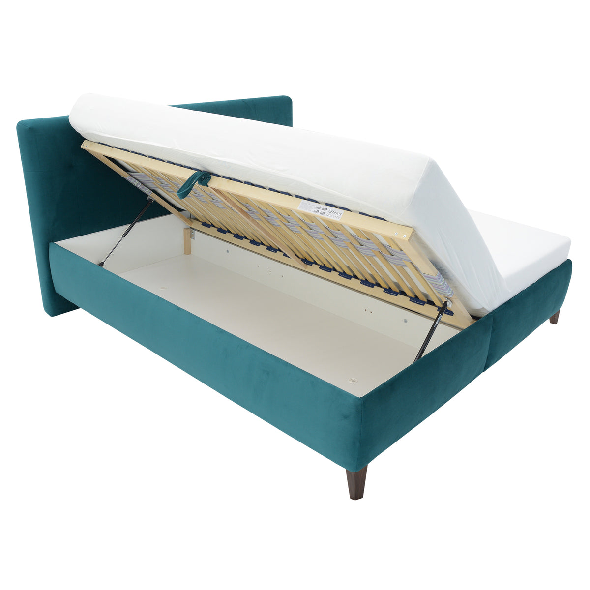 Čalouněná postel Lilie 180x200 zelená, bez matrace