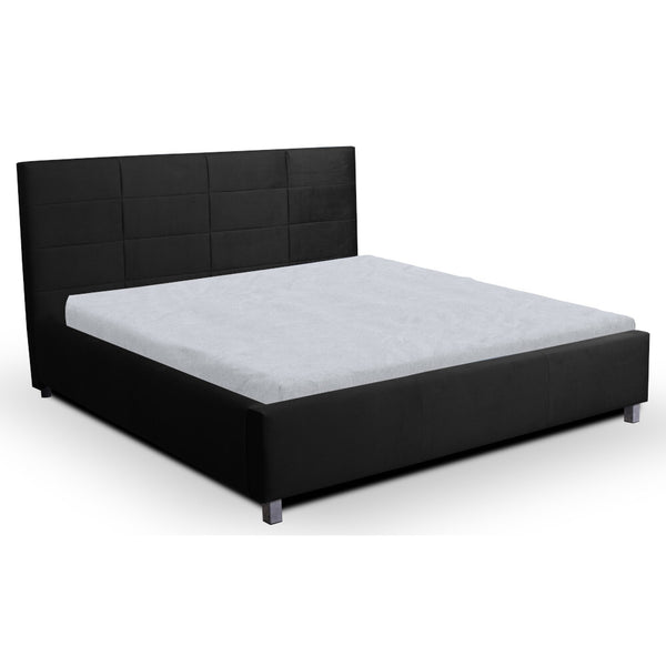 Levně Čalouněná postel Lyra 160x200, šedá, včetně roštu