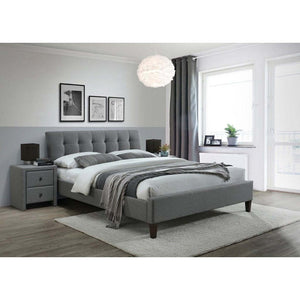 Čalouněná postel Vanessa 160x200, šedá, bez matrace