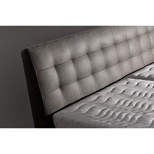 Čalouněná postel Victoria 180x200, šedá, bez matrace