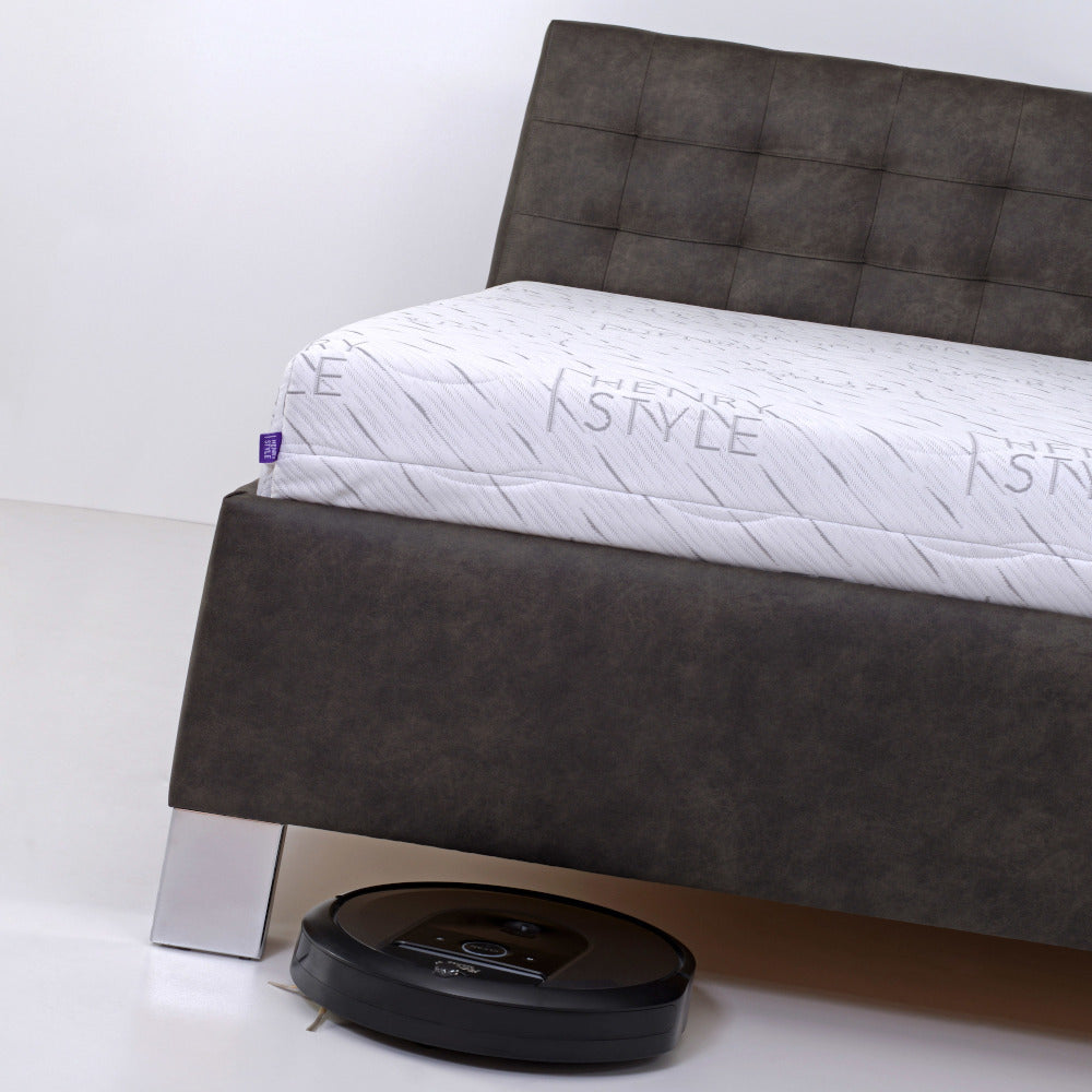 Čalouněná postel Victoria 90x200, šedá, bez matrace