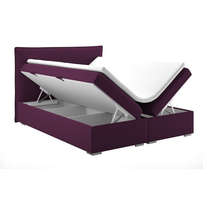 Čalouněná postel Violet 120x200, fialová, vč. matrace,topperu,ÚP