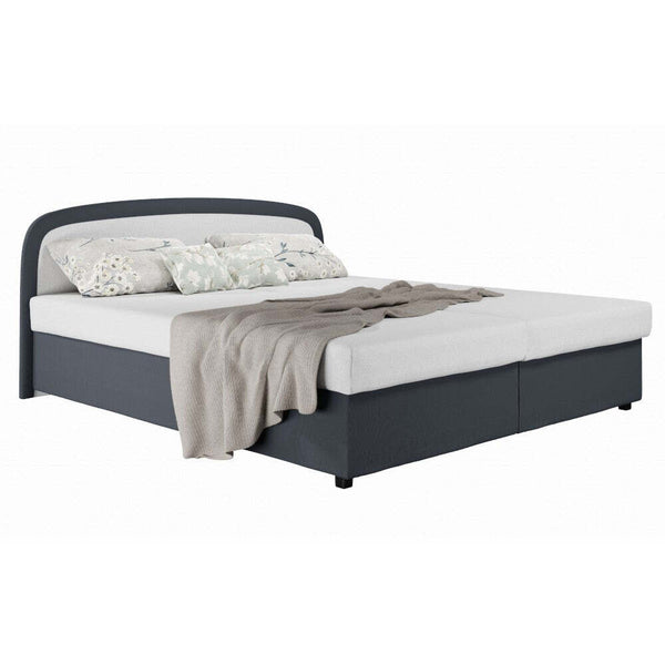 Levně Čalouněná postel Zofie 180x200, šedá, včetně matrace