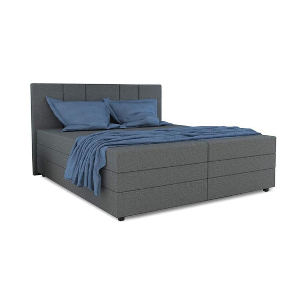 Levně Čalouněná postel Alexa 160x200, šedá, včetně matrace