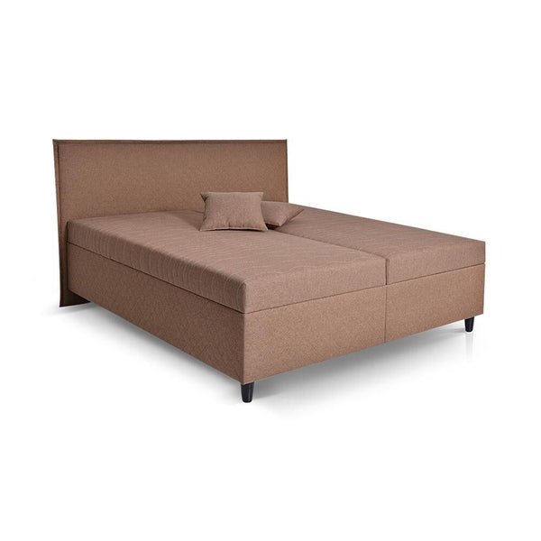 Levně Čalouněná postel Ariana 180x200, hnědá, včetně matrace
