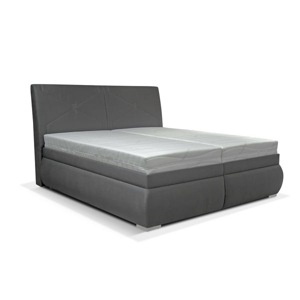 Levně Čalouněná postel Arte 180x200, šedá, včetně matrace