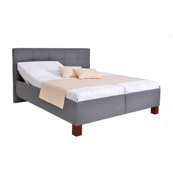 Levně Čalouněná postel Mary 160x200, šedá, bez matrace