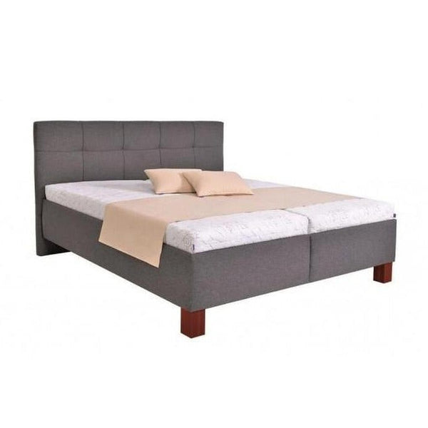 Levně Čalouněná postel Mary 160x200, šedá, včetně matrace
