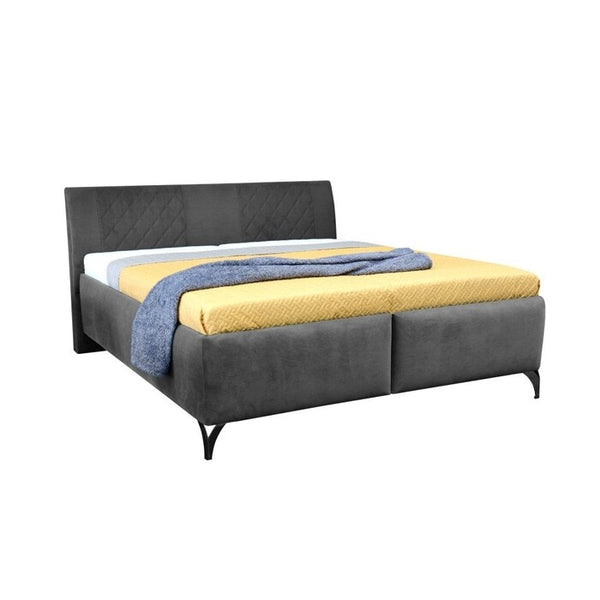 Levně Čalouněná postel Melissa 180x200, šedá, včetně matrace