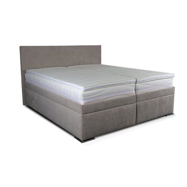 Levně Čalouněná postel Rory 180x200, šedá, včetně matrace